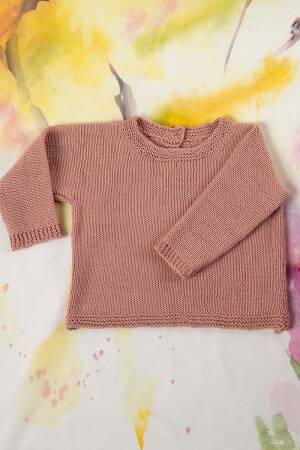 Strickset Pullover Lang Yarns BABY COTTON mit Anleitung in garnwelt-Box 56-62