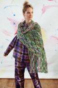 Knitting set Shawl  with knitting instructions in...