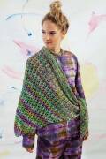 Strickset Dreiecktuch Lang Yarns KARMA mit Anleitung in garnwelt-Box ca 77 x 170 cm
