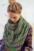 Strickset Dreiecktuch Lang Yarns KARMA mit Anleitung in garnwelt-Box ca 77 x 170 cm