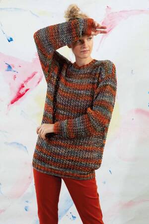 Strickset Pullover Lang Yarns KARMA mit Anleitung in garnwelt-Box S