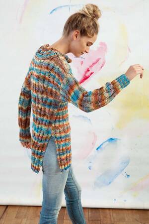 Strickset Pullover Lang Yarns KARMA mit Anleitung in garnwelt-Box S-M