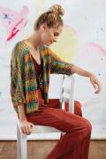 Strickset Jacke Lang Yarns KARMA mit Anleitung in garnwelt-Box S