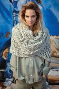Strickset Dreiecktuch Lang Yarns SAKURA mit Anleitung in...