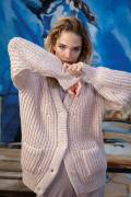 Knitting set Cardigan  with knitting instructions in...