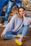 Strickset Pullover Lang Yarns SAKURA mit Anleitung in...