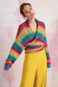 Strickset Wickeljacke Lang Yarns LINELLO mit Anleitung in...