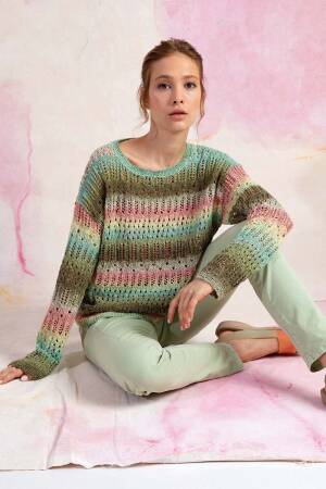 Strickset Pullover Lang Yarns LINELLO mit Anleitung in garnwelt-Box S-M