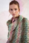 Knitting set Shawl LINELLO with knitting instructions in garnwelt box