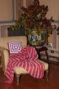 Knitting set Cushion JOY with knitting instructions in garnwelt box in size ca 40 x 40 cm
