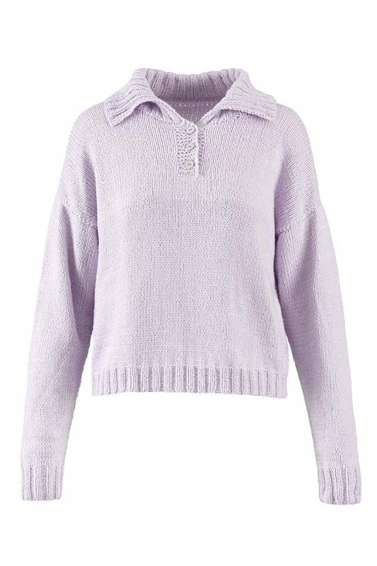 Strickset Polo sweater HAPPINESS mit Anleitung in garnwelt-Box in Gre XL