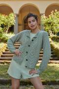 Strickset Cardigan WAD WOOLADDICTS PRIDE MIGHTY TREES mit Anleitung in garnwelt-Box