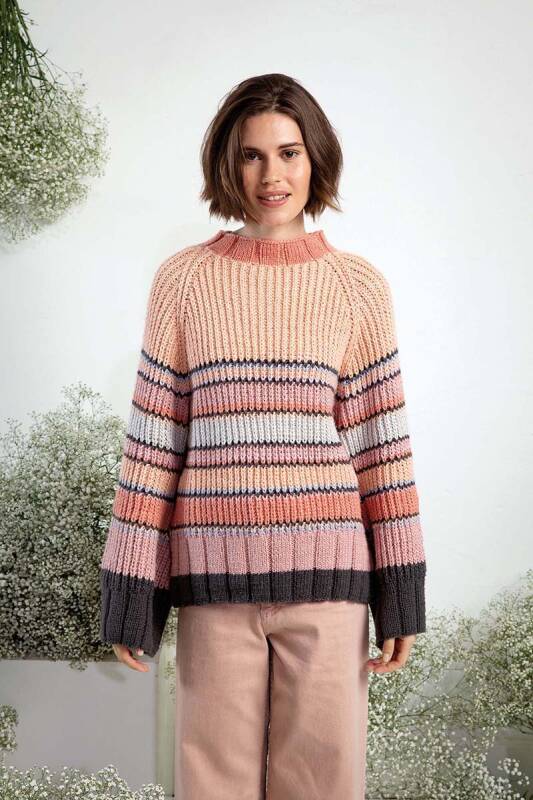 Strickset Pullover AMIRA mit Anleitung in garnwelt-Box in Gre L-XL