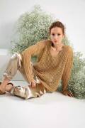 Strickset Pullover Lang Yarns CREALINO mit Anleitung in...