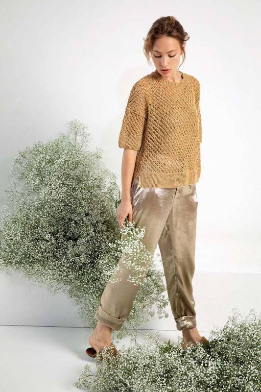 Strickset Pullover CREALINO mit Anleitung in garnwelt-Box in Größe M