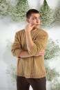 Knitting set Mens sweater REGINA with knitting instructions in garnwelt box