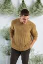Knitting set Mens sweater REGINA with knitting instructions in garnwelt box