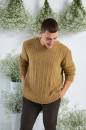 Knitting set Mens sweater REGINA with knitting instructions in garnwelt box in size S
