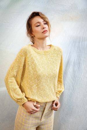 Strickset Pullover Lang Yarns LOTUS mit Anleitung in garnwelt-Box S-M