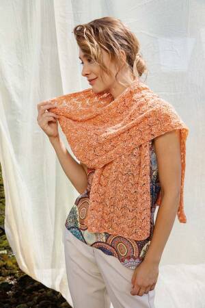 Strickset Schal  mit Anleitung in garnwelt-Box in Größe ca 44 x 179 cm