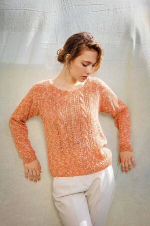 Strickset Pullover Lang Yarns LOTUS mit Anleitung in garnwelt-Box S