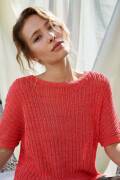 Knitting set Short-sleeved sweater  with knitting instructions in garnwelt box in size L-XL