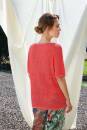 Knitting set Short-sleeved sweater  with knitting instructions in garnwelt box in size L-XL