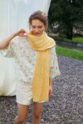 Strickset Schal Lang Yarns LIZA mit Anleitung in garnwelt-Box ca 36 x 170 cm