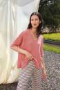 Knitting set Short-sleeved sweater CREALINO with knitting instructions in garnwelt box