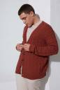 Knitting set Mens cardigan NORMA with knitting instructions in garnwelt box