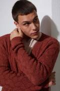 Knitting set Mens cardigan NORMA with knitting instructions in garnwelt box in size S