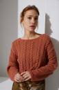 Knitting set Cropped sweater REGINA with knitting instructions in garnwelt box in size S-M