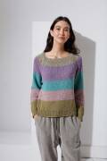 Strickset Pullover Top Down Lang Yarns KIMBERLEY mit Anleitung in garnwelt-Box S-M
