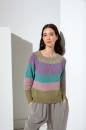 Knitting set Sweater Top Down  with knitting instructions in garnwelt box in size S-M