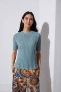 Strickset Kurzarmpullover Lang Yarns REGINA mit Anleitung in garnwelt-Box S