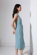Strickset Lange Weste Lang Yarns AURA mit Anleitung in...