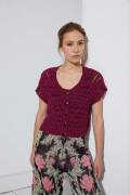 Strickset Kurze Jacke Lang Yarns ADELE mit Anleitung in garnwelt-Box S