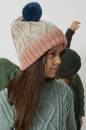 Knitting set Bobble hat ATLANTIS with knitting instructions in garnwelt box in size KG