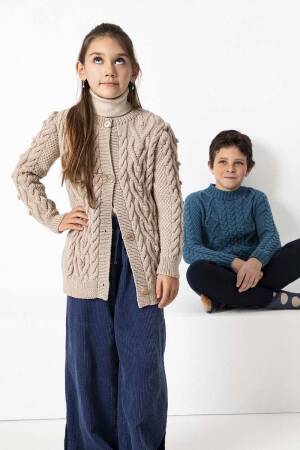 Strickset Jacke Lang Yarns ATLANTIS mit Anleitung in garnwelt-Box 128