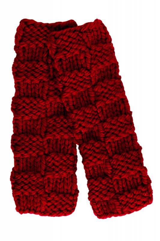 Knitting set Wrist warners FIRE with knitting instructions in garnwelt box