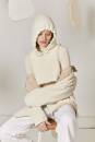 Knitting set Hooded collar FIRE with knitting instructions in garnwelt box