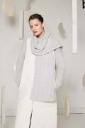 Strickset Scarf WADWOOLADDICTSHONOR WATER DROPLETS mit Anleitung in garnwelt-Box ca 30 x 185 cm