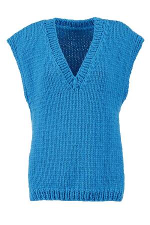 Knitting set Vest FIRE with knitting instructions in garnwelt box