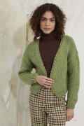 Strickset Kurze Jacke Lang Yarns BOLD mit Anleitung in garnwelt-Box L-XL