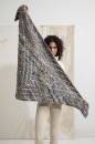 Knitting set Triangular shawl BOLD COLOR with knitting instructions in garnwelt box