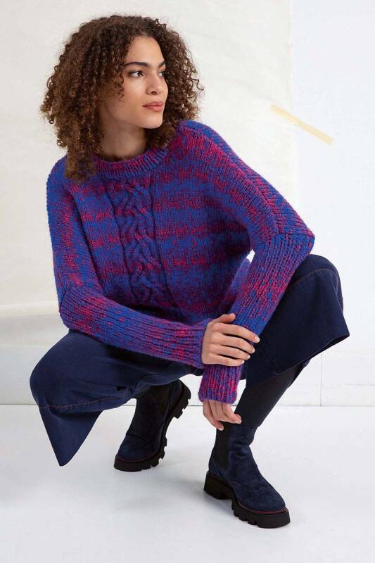 Strickset Pullover BERGEN mit Anleitung in garnwelt-Box in Gre M