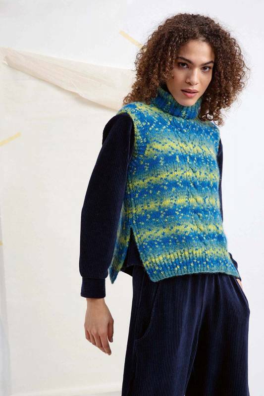 Knitting set Slipover BERGEN with knitting instructions in garnwelt box