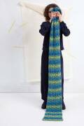 Strickset Schal Lang Yarns BERGEN mit Anleitung in garnwelt-Box ca 33 x 190 cm