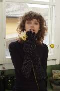 Knitting set Long gloves MERINO 400 LACE with knitting instructions in garnwelt box in size one size