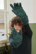 Strickset Lange Fingerhandschuhe Lang Yarns MERINO  LACELAME mit Anleitung in garnwelt-Box one size